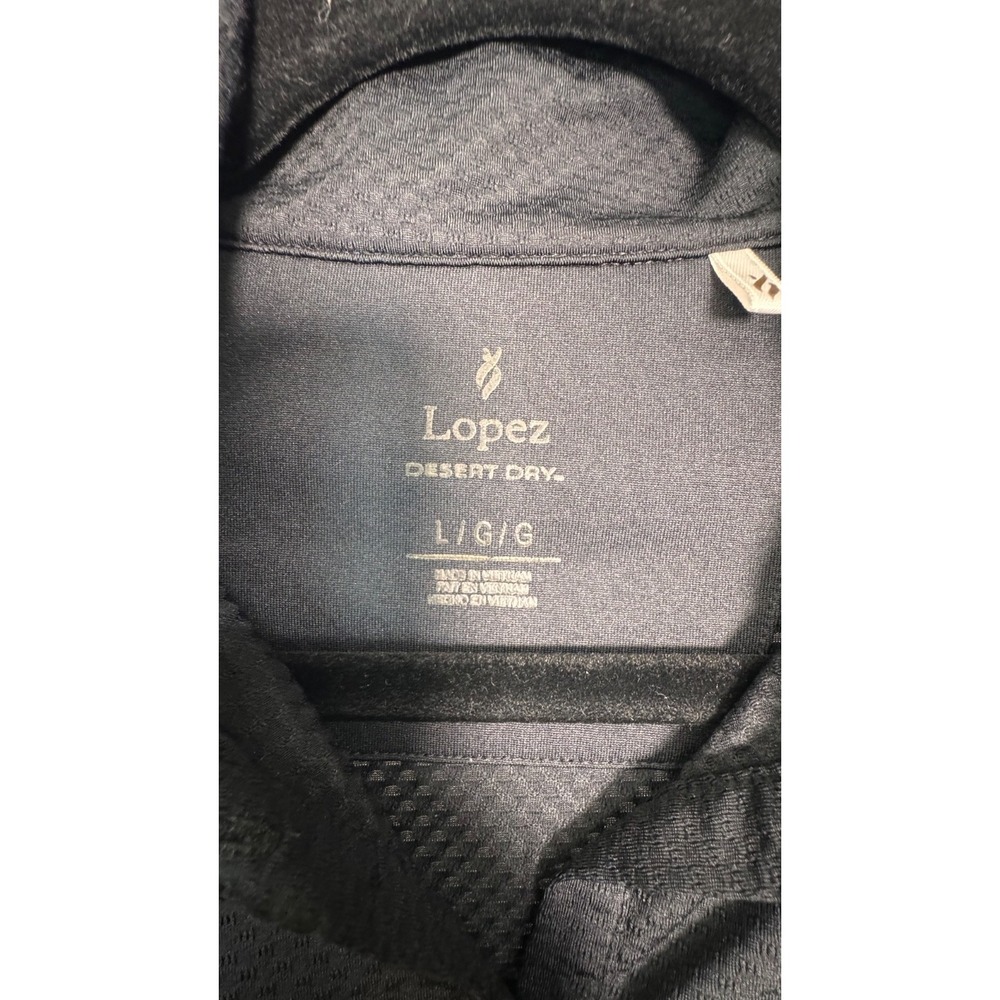 Lopez Desert Dry Women's Performance Polo Shirt Gray Size L - Picture 5 of 10